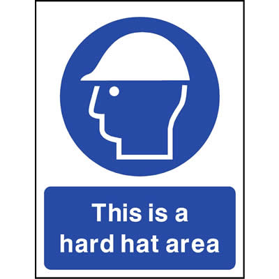 This is a hard hat area