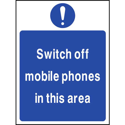 Switch off mobile phones in this area