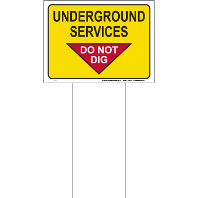 Underground services - Do not dig (Mark-em)