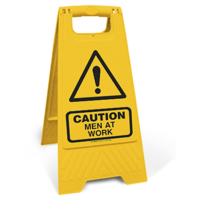 Caution - Men at work (Motspur)