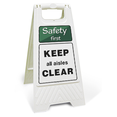 Safety first - Keep all aisles clear (Motspur)