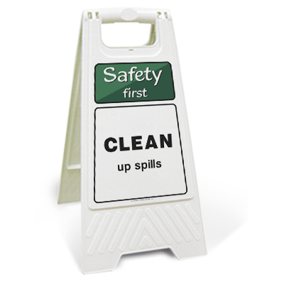 Safety first - Clean up spills (Motspur)