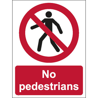 No pedestrians