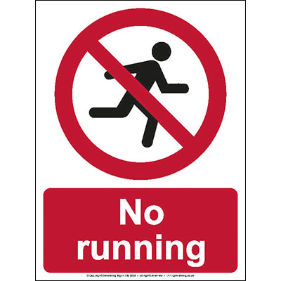 No running