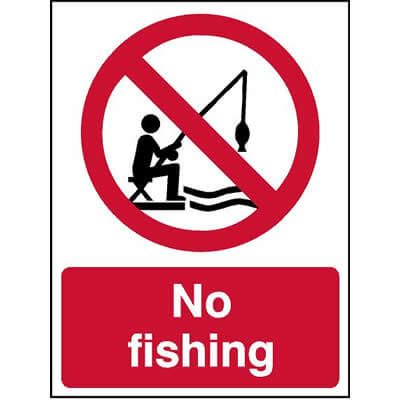 No fishing sign