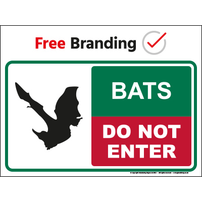 Do not enter bats sign (Quickfit)