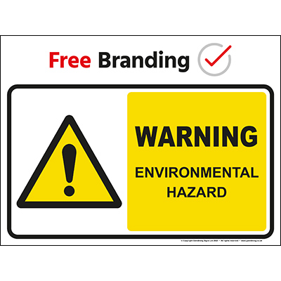 Warning environmental hazard sign (Quickfit) i