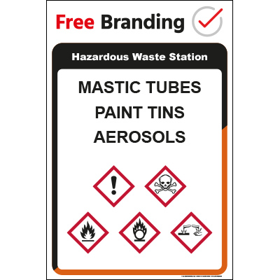 Hazardous Waste Station Sign (Quickfit)
