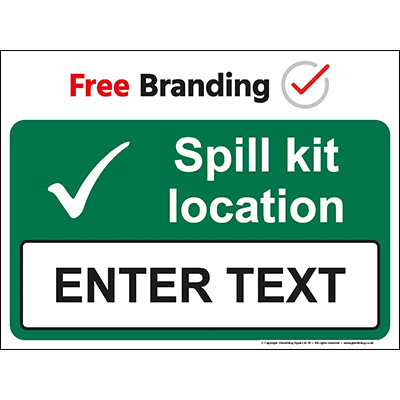 Spill kit location sign (Quickfit)