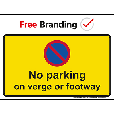 No parking on verge or footway (Quickfit)