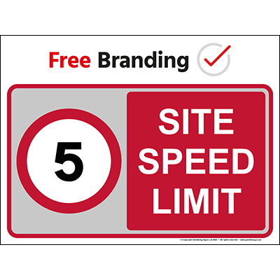 Site speed limit 5 mph (Quickfit) 