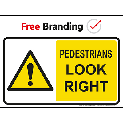 Pedestrians look right (Quickfit)