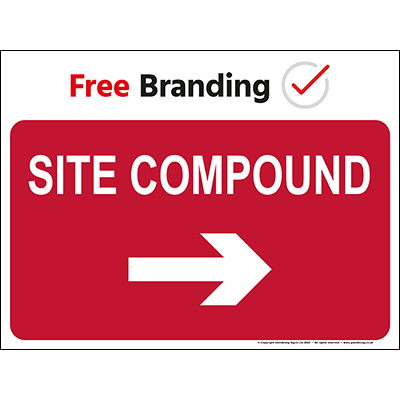Site compound right sign