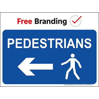 Pedestrians left with symbol (Quickfit)