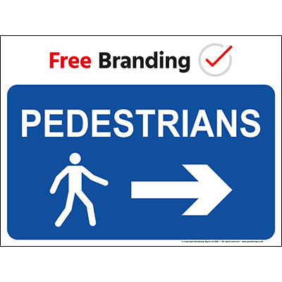Pedestrians right with symbol (Quickfit)
