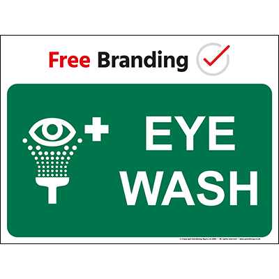 Eye wash sign