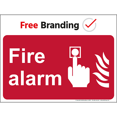 Fire alarm sign