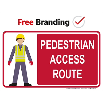 Pedestrian access route (Quickfit)