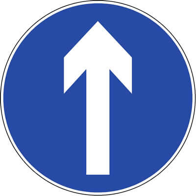 Proceed Ahead Sign