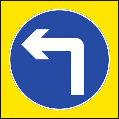Turn left ahead (Non-Spec)