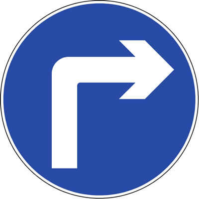 Turn right ahead