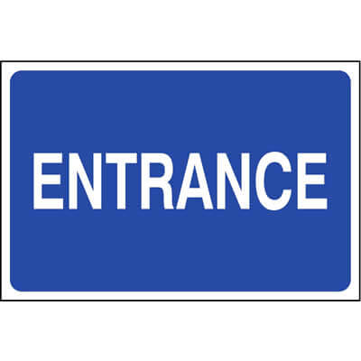 Entrance car park sign