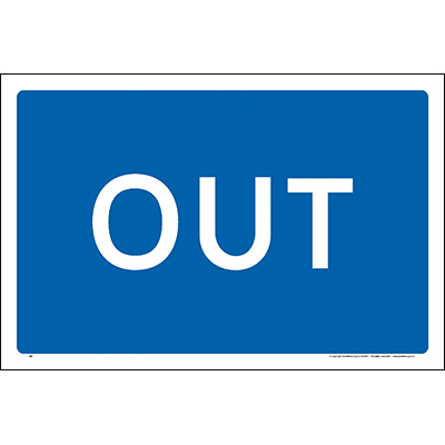 Out Car Park Sign