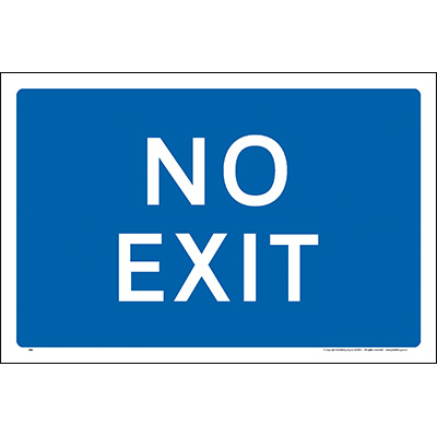 No Exit Car Park Sign