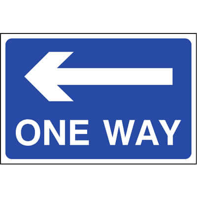One way (Left)