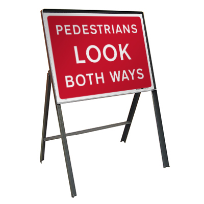 Pedestrians look both ways (Temp.)