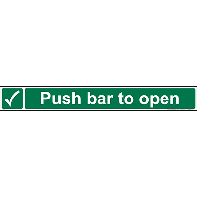Push bar to open