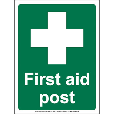 first aid post signs