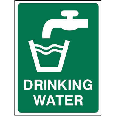 Drinking water sign