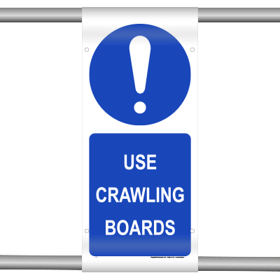Use crawling boards (Scaffold Banner)