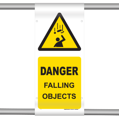 Danger falling objects (Scaffold Banner)