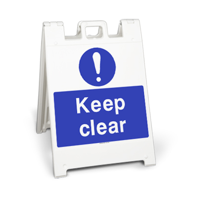 Keep clear (Squarecade 36) sign