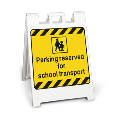 Parking reserved for school transport (Squarecade 36)