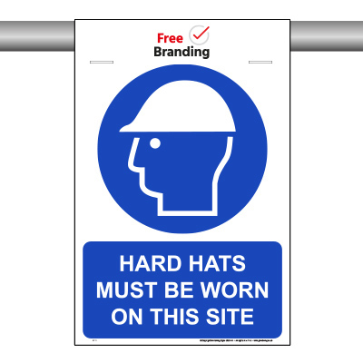 Hard hats must be worn on this site (SCAF-FOLD)