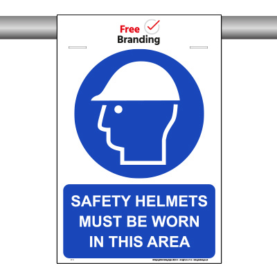 Safety helmets must be worn in this area (SCAF-FOLD)