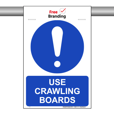 Use crawling boards (SCAF-FOLD)