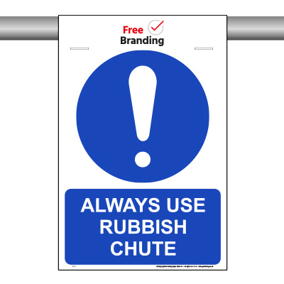 Always use rubbish chute (SCAF-FOLD)