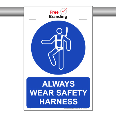 Always wear safety harness (SCAF-FOLD)