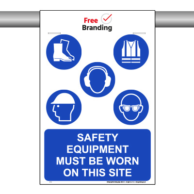 Safety equipment must be worn on this site (SCAF-FOLD)