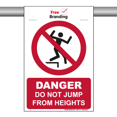 Danger do not jump from heights (SCAF-FOLD)