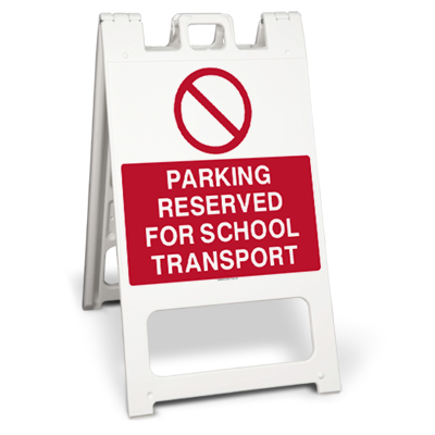 Parking reserved for school transport (Squarecade 45)