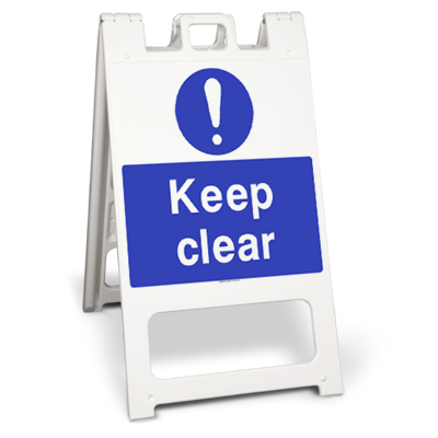 Keep clear (Squarecade 45) sign