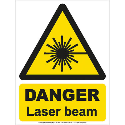 Danger laser beam