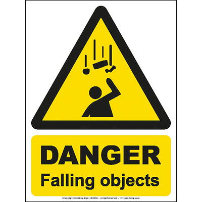 Danger falling objects