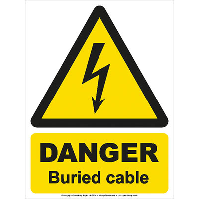 Danger buried cable