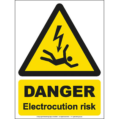 Danger electrocution risk